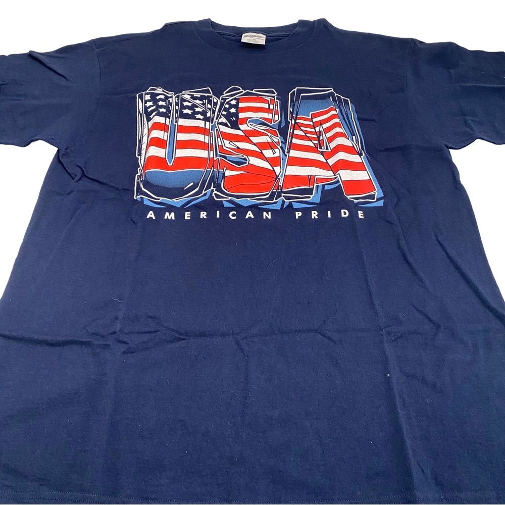 Vtg Zubaz USA American Pride USA United States Patriotic Tshirt Mens Size XL